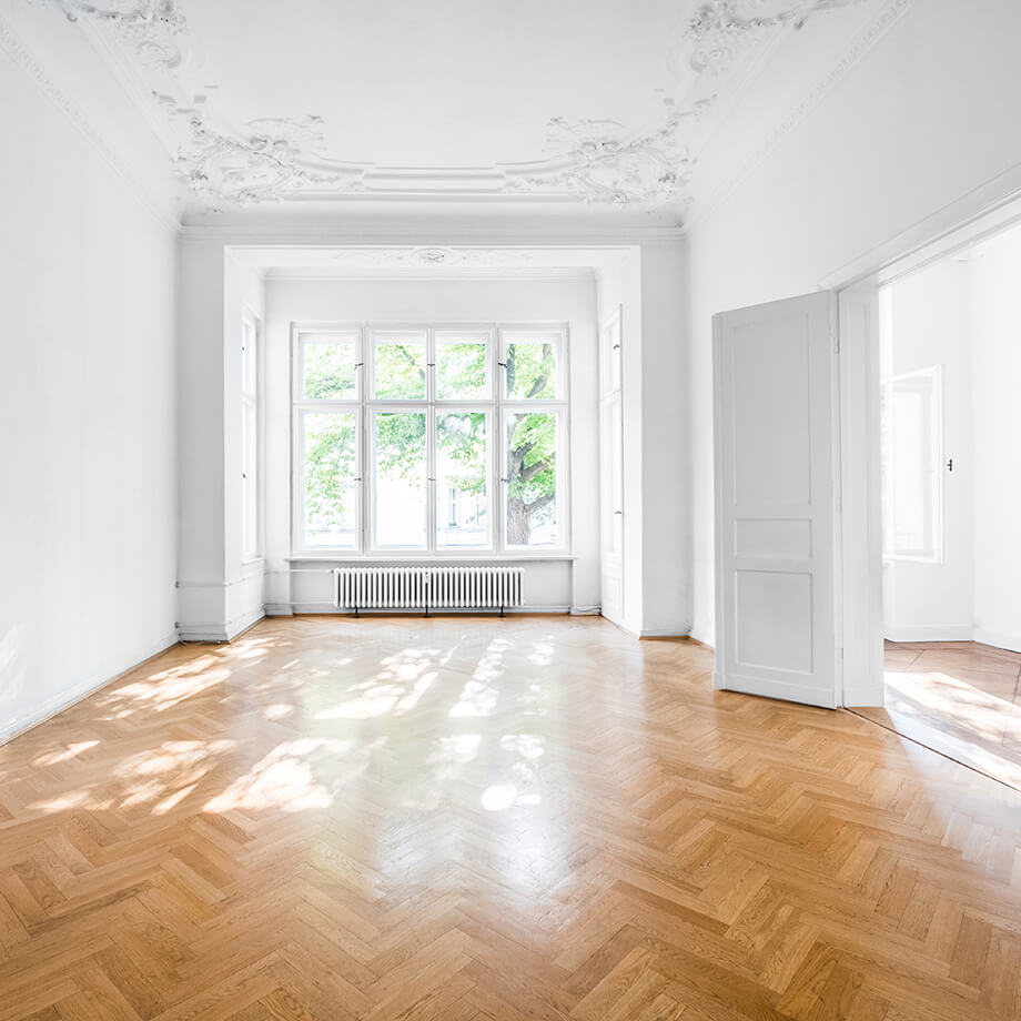 Altbau Königstein - Eichenparkett komplett aufbereitet, geschliffen und neu geölt