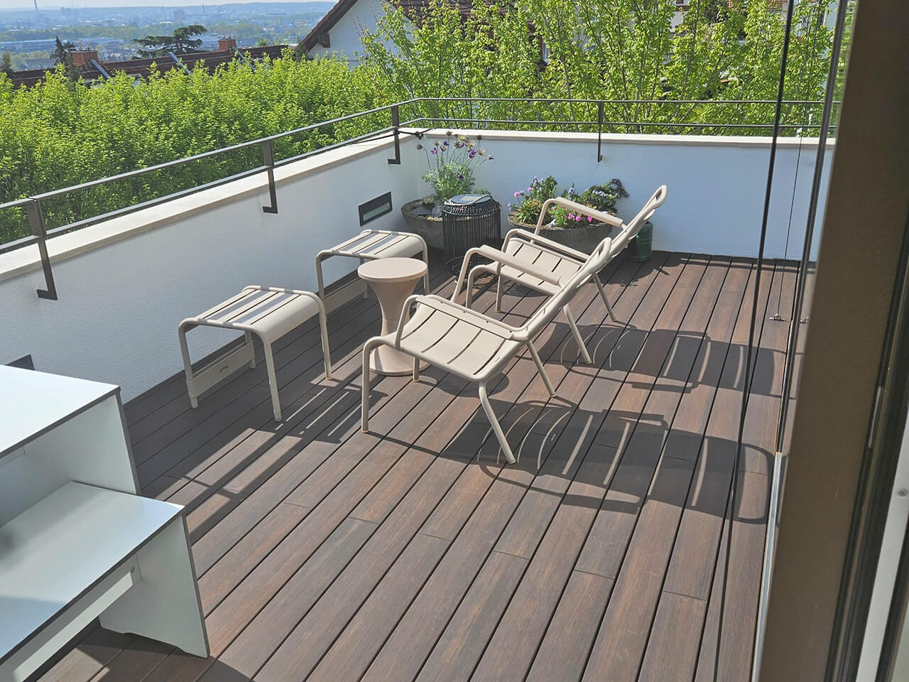 Bangkirai-Holzterrasse Koenigstein im Taunus – Wippler, Detailaufnahme